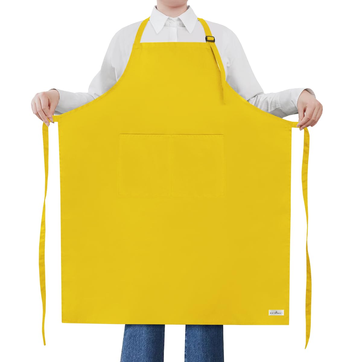 ROTANET Extra Large Apron for Men Cooking Adjustable, 2 Pockets, Waterproof