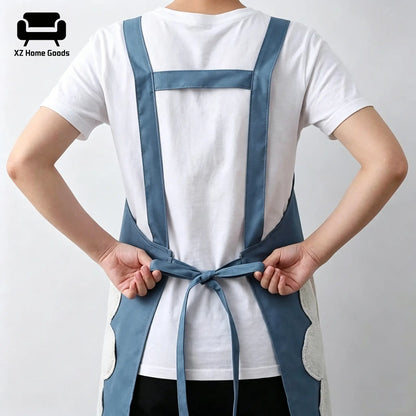 2 Pieces Kitchen Hand Cleaning Apron, Kitchen Home Apron, Oil Resistant, Waterproof, For Men And Women, Adult Waist, Fashionable Coffee Monkeys, Hand Cleaning Apron