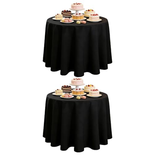 DRESSMAKER 2 Pack White Table Cloth Rectangle 60X102 Inch Fit 6FT Table