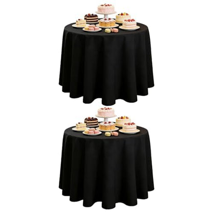 DRESSMAKER 2 Pack White Table Cloth Rectangle 60X102 Inch Fit 6FT Table