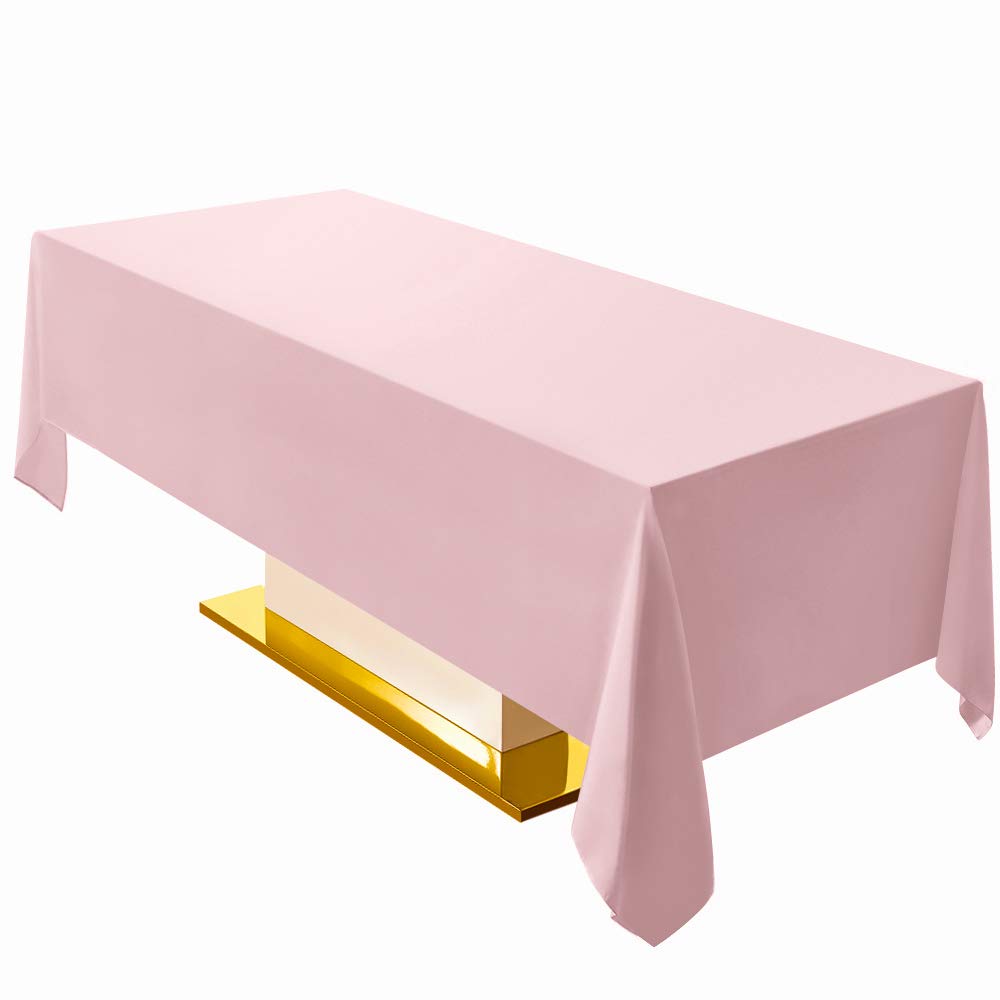 Surmente 90x132 Inch Black Tablecloth for 6-8 Foot Rectangle Tables