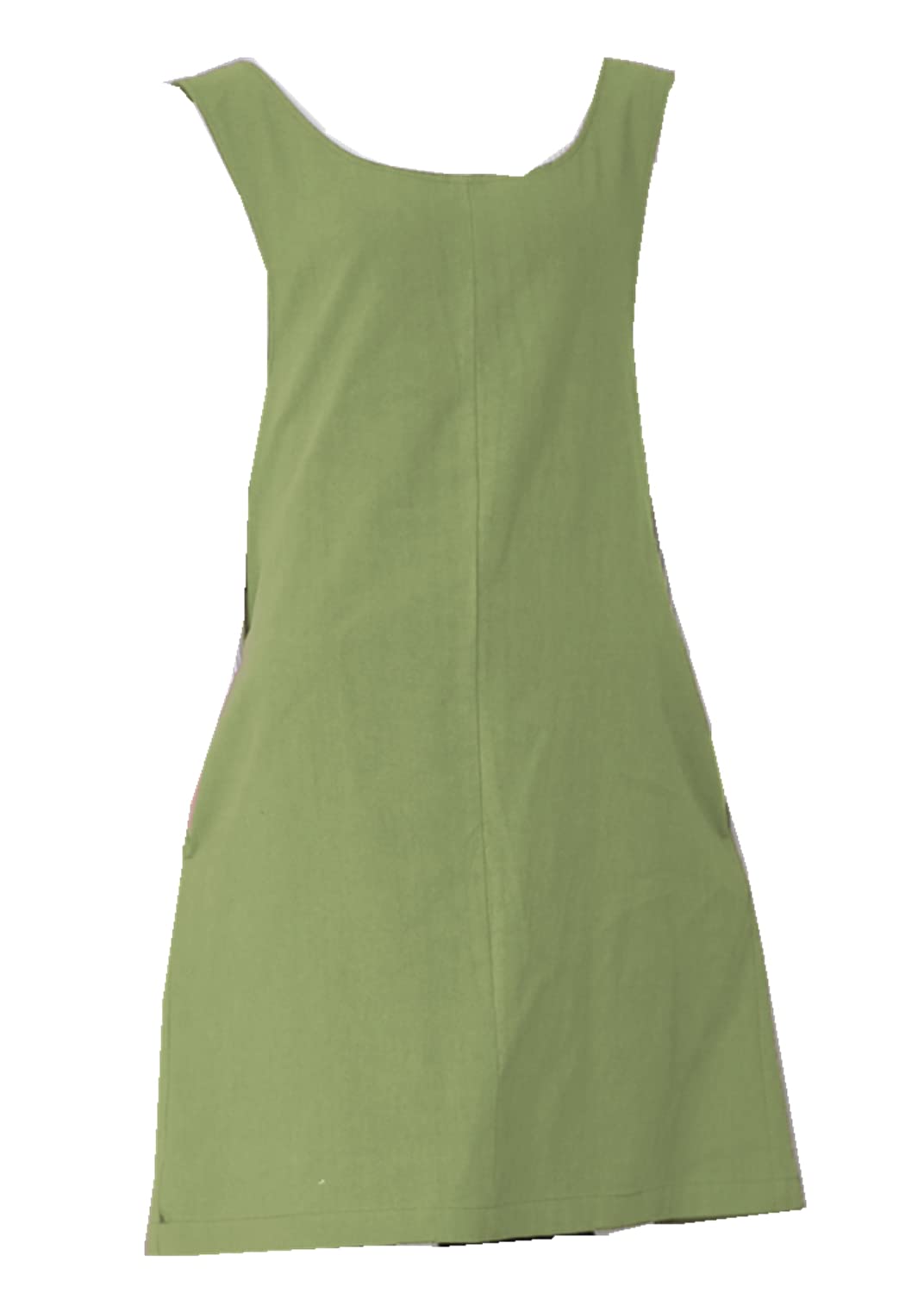 Cotton Linen Japanese Apron Halter Cross Back Bandage X Shape Aprons Two Pockets