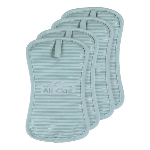 All-Clad Premium Pot Holder & Hot Pad: Heat Resistant to 500 Degrees - 100% Cotton, 10"x6.25" Hot Pad for Kitchen and Barbeque, (2-Pack), Almond