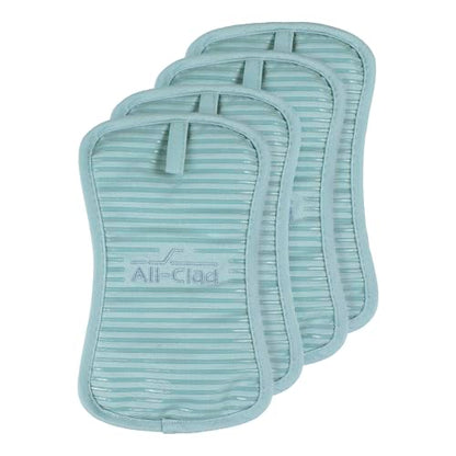 All-Clad Premium Pot Holder & Hot Pad: Heat Resistant to 500 Degrees - 100% Cotton, 10"x6.25" Hot Pad for Kitchen and Barbeque, (2-Pack), Almond