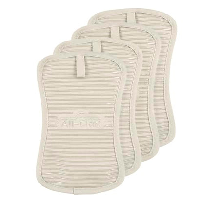 All-Clad Premium Pot Holder & Hot Pad: Heat Resistant to 500 Degrees - 100% Cotton, 10"x6.25" Hot Pad for Kitchen and Barbeque, (2-Pack), Almond