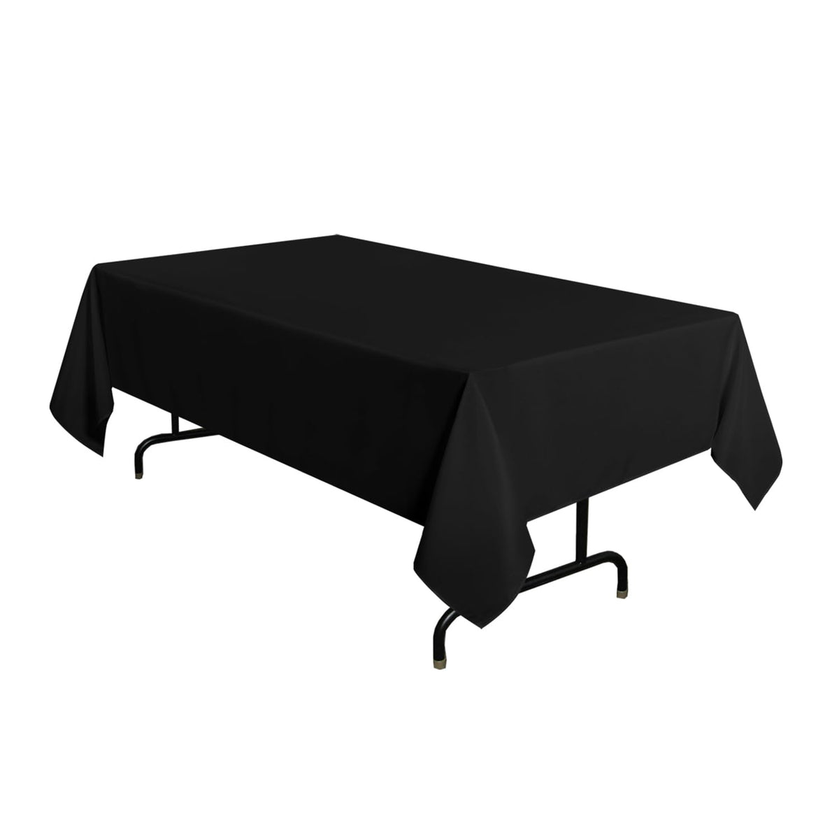 sancua 2 Pack Black Tablecloths 60x102 Inch for 6 Feet Rectangle Tables