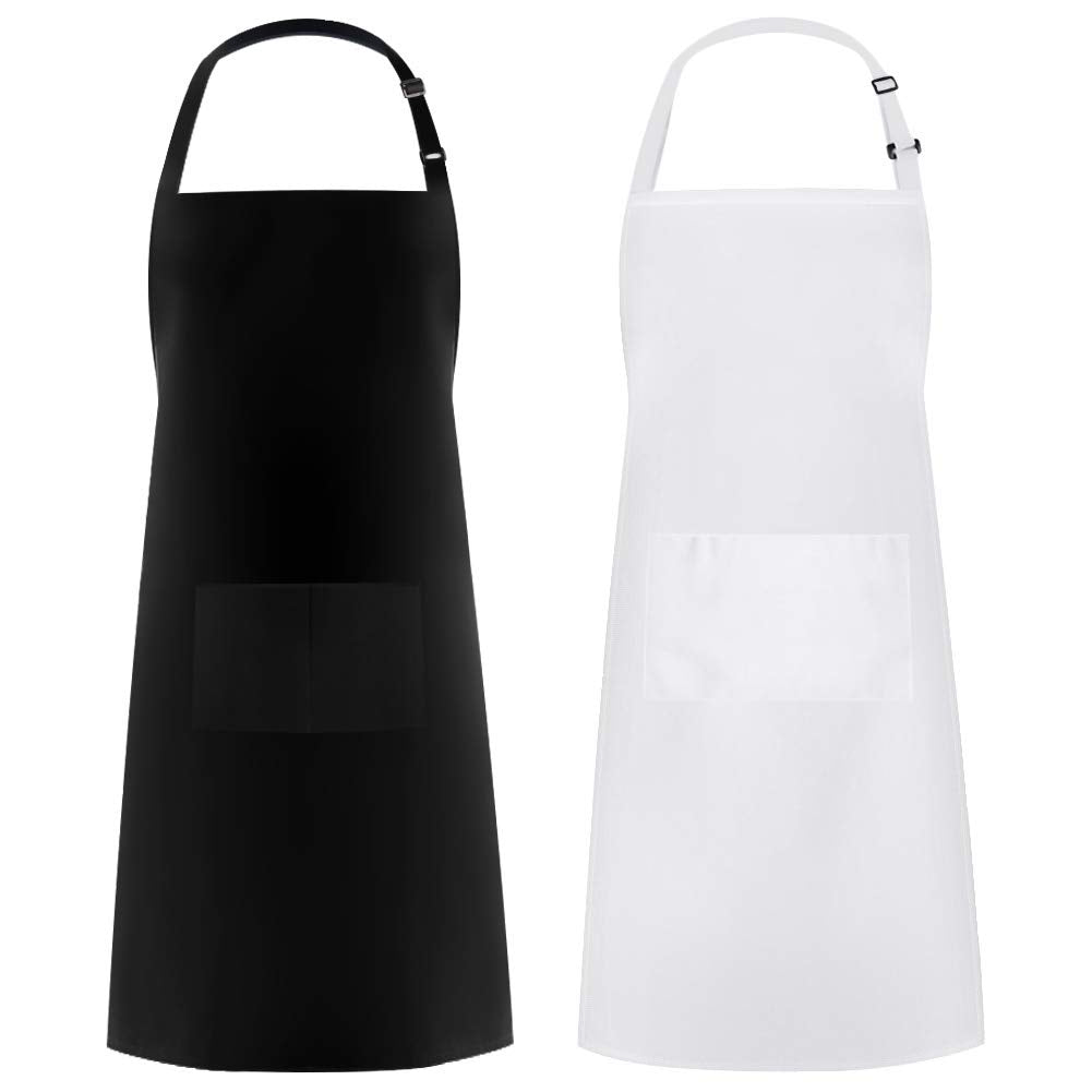 Syntus Apron for Men Women, Adjustable Cooking Kitchen Apron with 2 Pockets