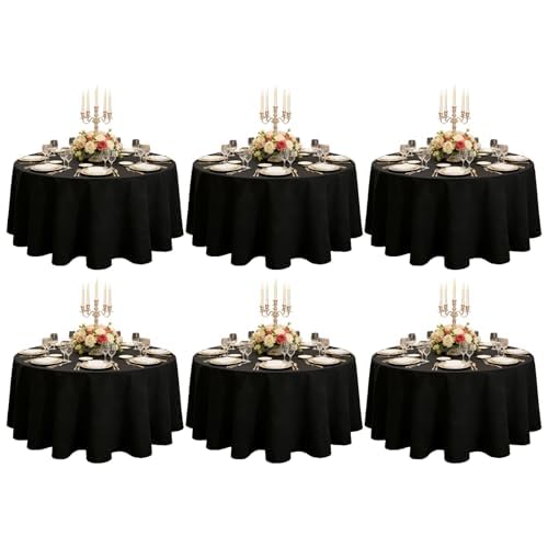 DRESSMAKER 2 Pack White Table Cloth Rectangle 60X102 Inch Fit 6FT Table