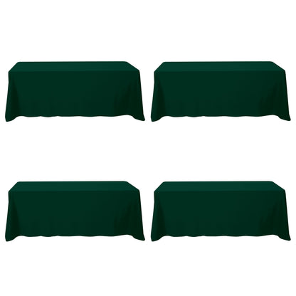 BRILLMAX 6 Pack Ivory Tablecloths 60x102 Inch for 6ft Rectangle Tables