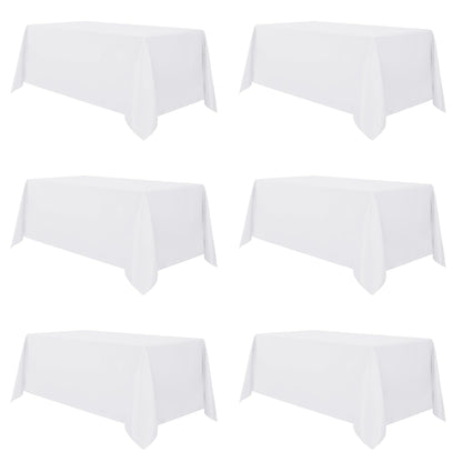 sancua 2 Pack Black Tablecloths 60x102 Inch for 6 Feet Rectangle Tables