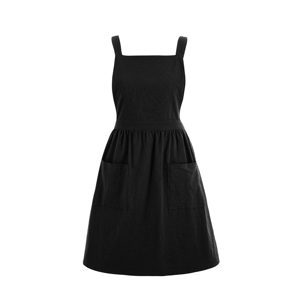 Pinknoke Cute Cotton Pinafore Aprons for Women with Pockets for Kitchen