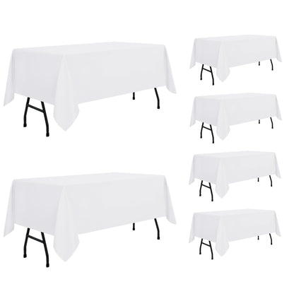sancua Rectangle Tablecloth, 60 x 84 Inch, Black