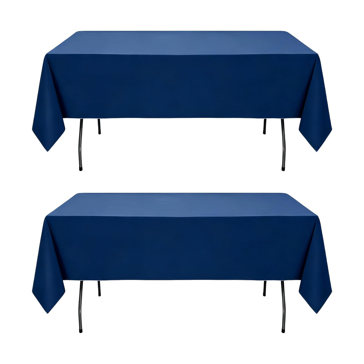 WIGENIUS 6 Pack White Table Cloth Rectangle 60X102 Inch Tablecloth Fit 6FT