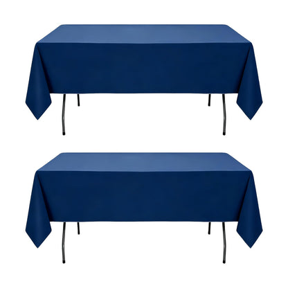 WIGENIUS 6 Pack White Table Cloth Rectangle 60X102 Inch Tablecloth Fit 6FT