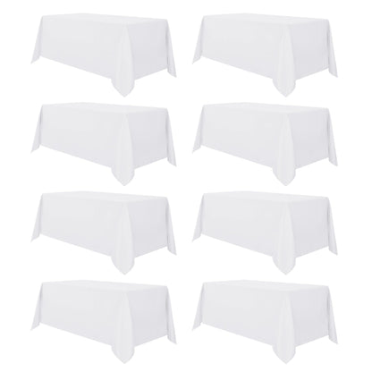 sancua 2 Pack Black Tablecloths 60x102 Inch for 6 Feet Rectangle Tables