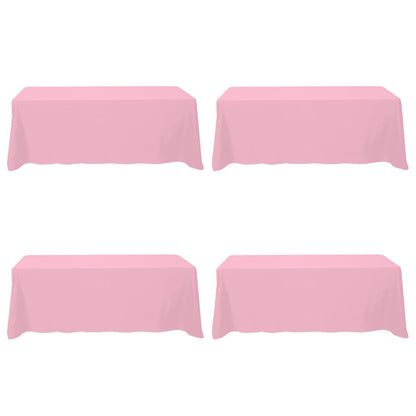 BRILLMAX 6 Pack Ivory Tablecloths 60x102 Inch for 6ft Rectangle Tables