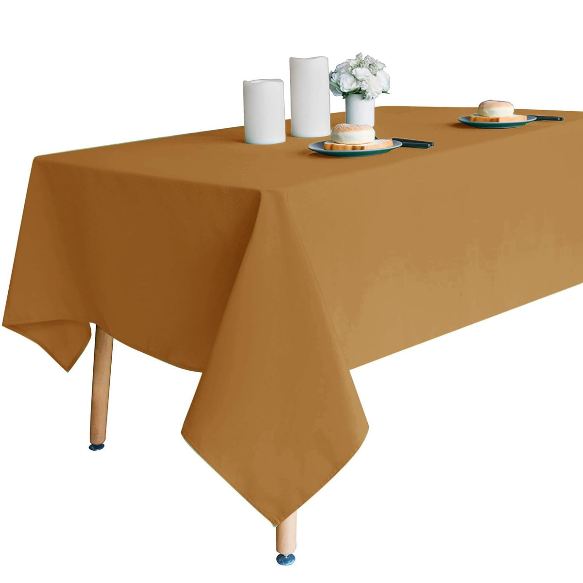 Obstal Rectangle Table Cloth, Navy Blue, 60 x 84 Inch