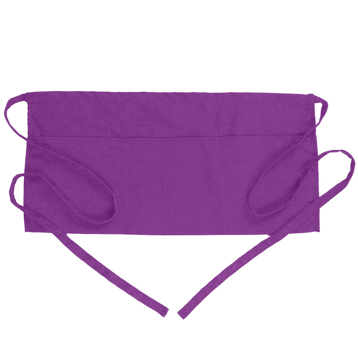 BOHARERS Waist Apron with 3 Pockets - Black Waitress Waiter Server Short Aprons