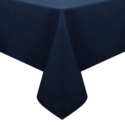 Obstal Rectangle Table Cloth, Navy Blue, 60 x 84 Inch