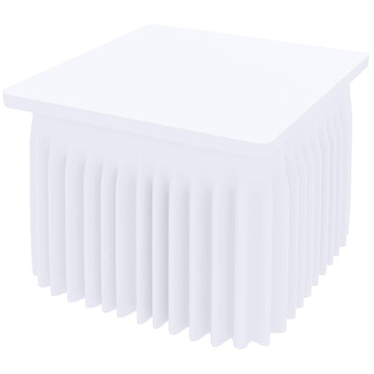 Smiry Spandex Elastic Fitted Table Cloth Skirt for 6FT Rectangle Table