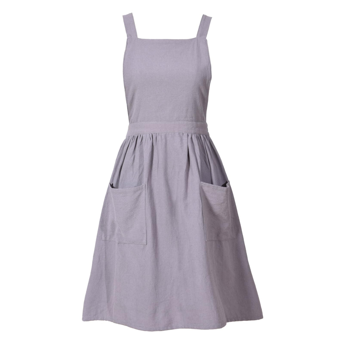 Pinknoke Cute Cotton Pinafore Aprons for Women with Pockets for Kitchen