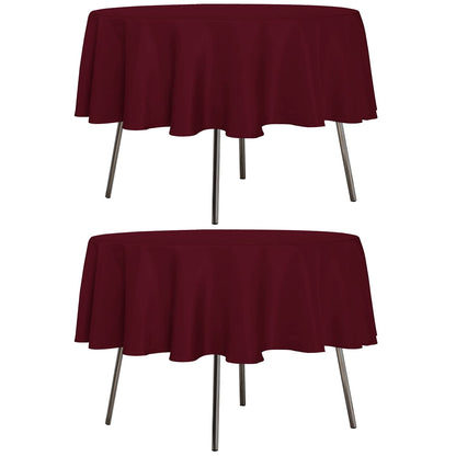 sancua 2 Pack Black Tablecloths 60x102 Inch for 6 Feet Rectangle Tables