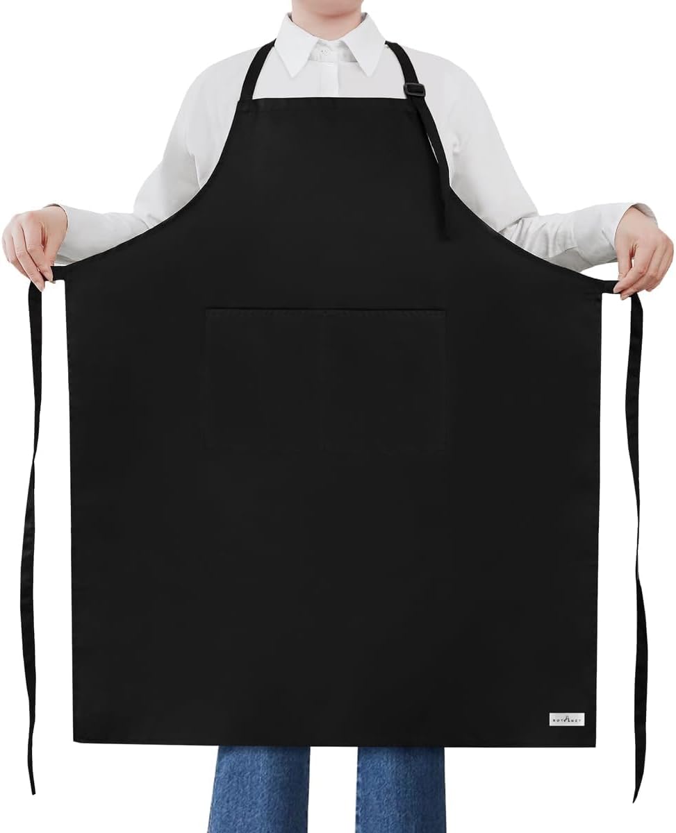 ROTANET Extra Large Apron for Men Cooking Adjustable, 2 Pockets, Waterproof