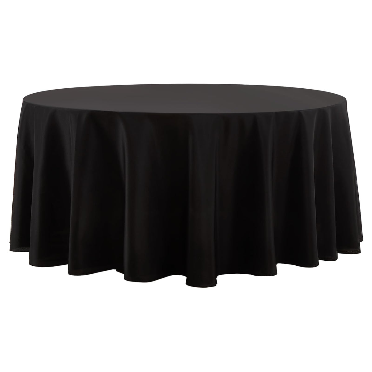 6 Pack White Round Tablecloths 120 Inch for Dining Tables