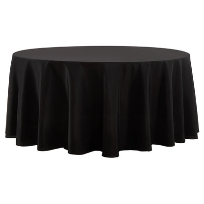6 Pack White Round Tablecloths 120 Inch for Dining Tables