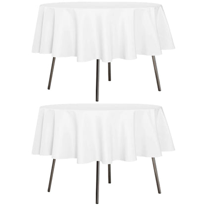 sancua 2 Pack Black Tablecloths 60x102 Inch for 6 Feet Rectangle Tables