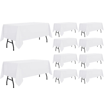 sancua Rectangle Tablecloth, 60 x 84 Inch, Black