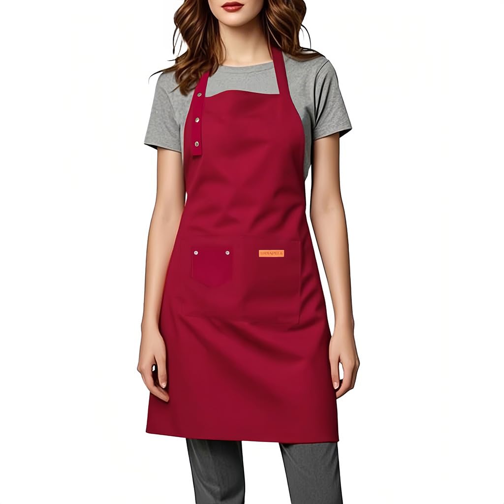 Aprons for Women Men, Water-Resistant Kitchen Aprons for Cooking