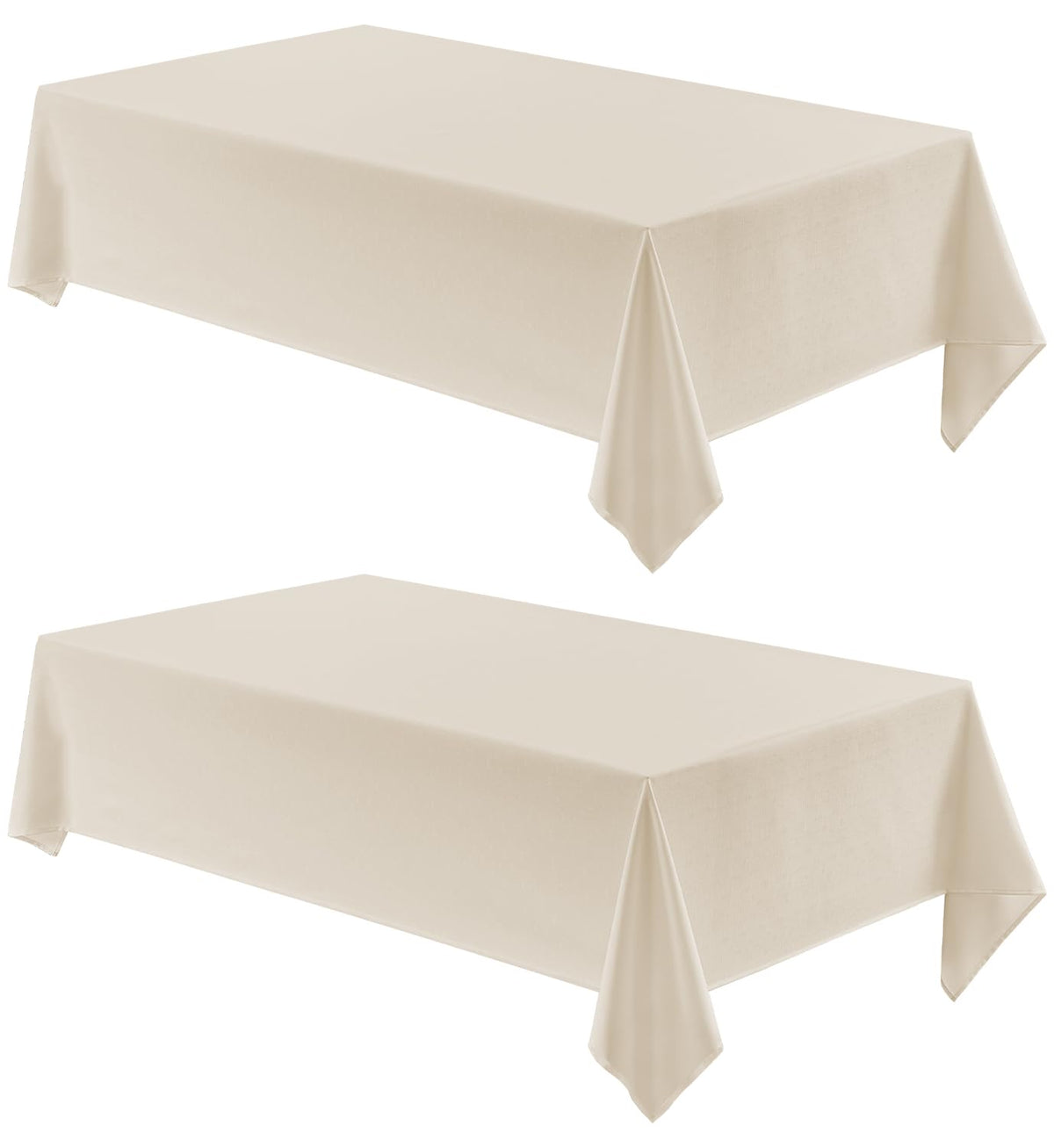 Veblandy Rectangle Tablecloth Linen Textured Waterproof & Stain Resistant Table Cloth Wrinkle Free Decorative Fabric Farmhouse Table Cover for Dining/Party/Buffet/Wedding, 60 x 104 Inch, Sage Green