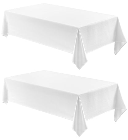 Veblandy Rectangle Tablecloth Linen Textured Waterproof & Stain Resistant Table Cloth Wrinkle Free Decorative Fabric Farmhouse Table Cover for Dining/Party/Buffet/Wedding, 60 x 104 Inch, Sage Green
