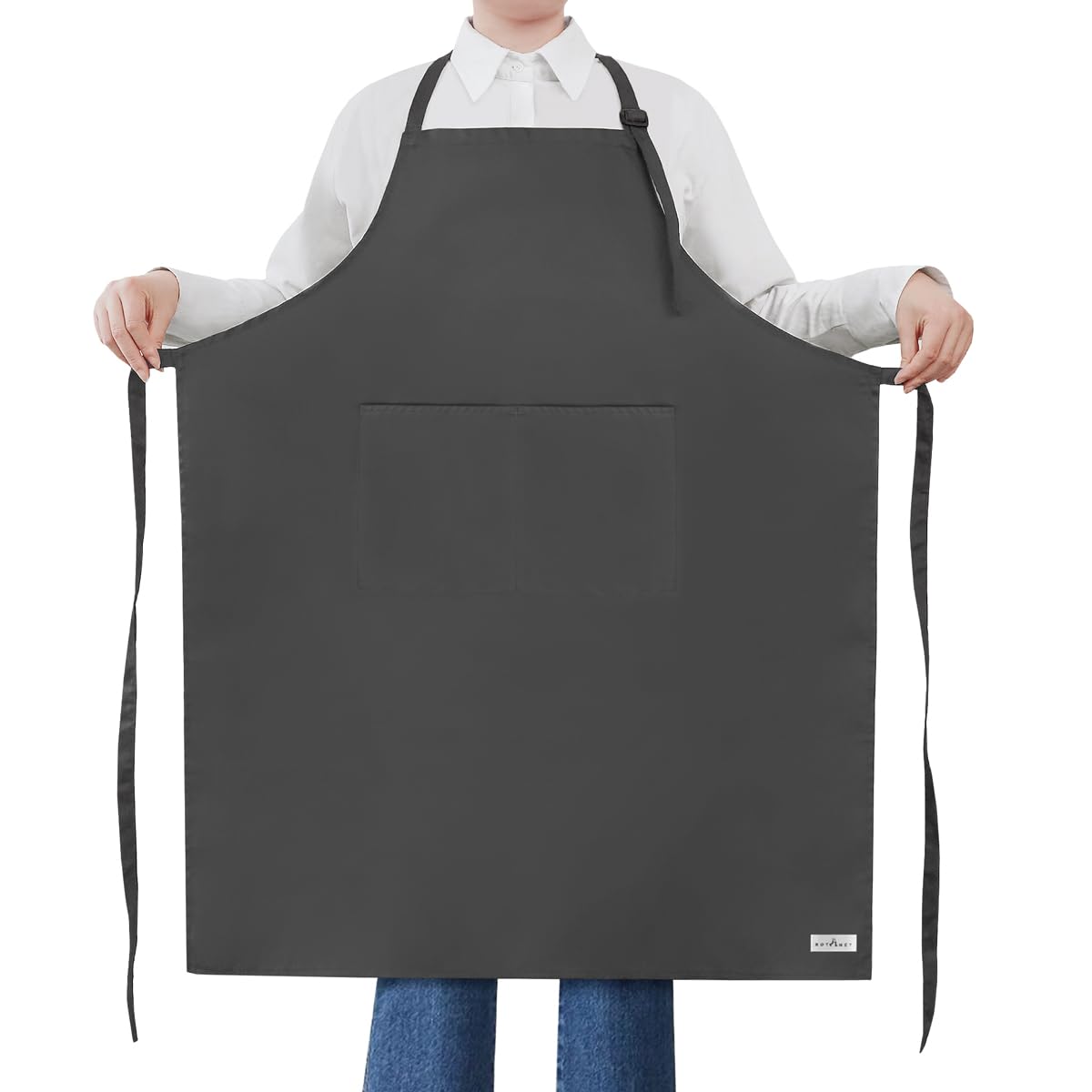 ROTANET Extra Large Apron for Men Cooking Adjustable, 2 Pockets, Waterproof