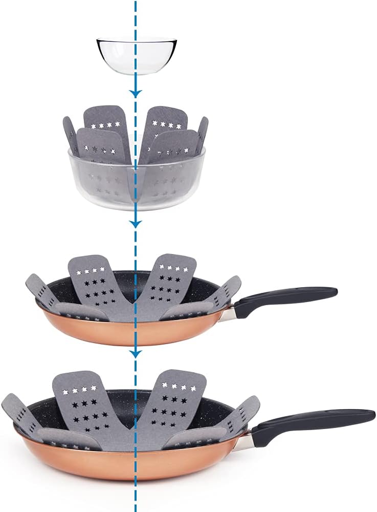 BYKITCHEN Pan Pot Protectors for Stacking,12pcs & 3 Sizes, Separator Pads