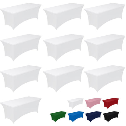 Pureegg Spandex Tablecloth 6ft 2 Pack Black