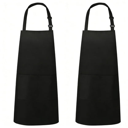 VALOME 2 Pack Kitchen Aprons with Pockets, Cooking Chef Apron for Men Women