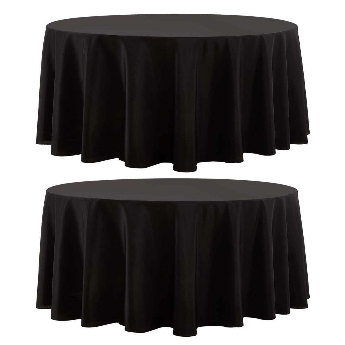 6 Pack White Round Tablecloths 120 Inch for Dining Tables
