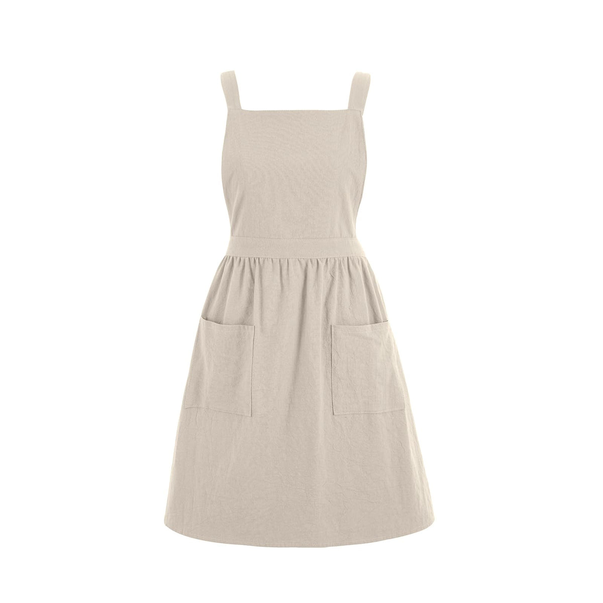 Pinknoke Cute Cotton Pinafore Aprons for Women with Pockets for Kitchen