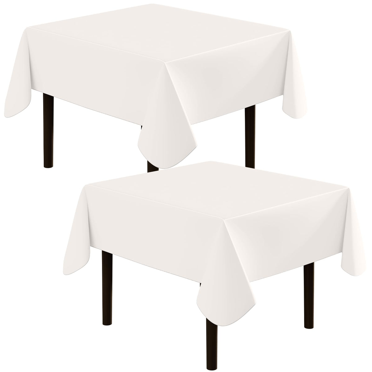 homing Rectangle Black Vinyl Waterproof Tablecloth with Flannel Backed