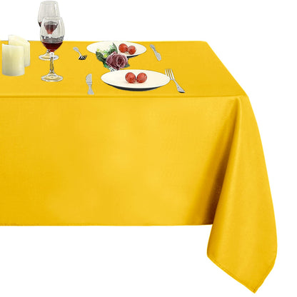 Obstal Rectangle Table Cloth, Navy Blue, 60 x 84 Inch
