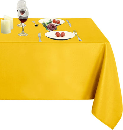 Obstal Rectangle Table Cloth, Navy Blue, 60 x 84 Inch
