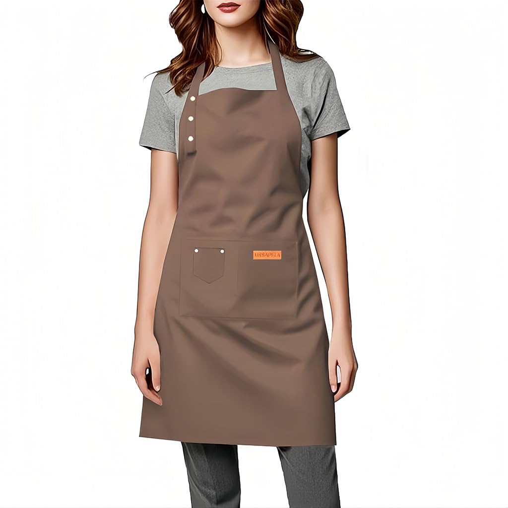 Aprons for Women Men, Water-Resistant Kitchen Aprons for Cooking