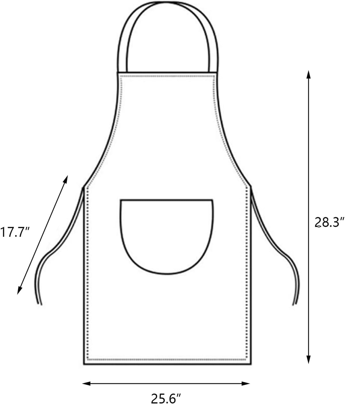 Kitchen Apron with Hand Wipe,Water-drop Resistant with 2 Pockets Cooking Bib Aprons for Women Men Chef