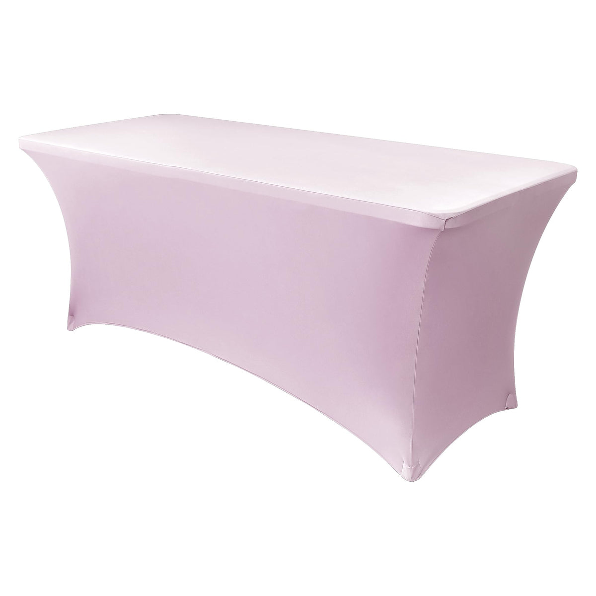 Obstal 6ft Stretch Black Spandex Table Cloth 2 Pack for Folding Tables