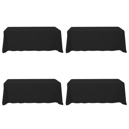 BRILLMAX 6 Pack Ivory Tablecloths 60x102 Inch for 6ft Rectangle Tables