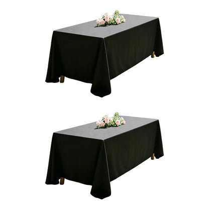 WIGENIUS 6 Pack White Table Cloth Rectangle 60X102 Inch Tablecloth Fit 6FT