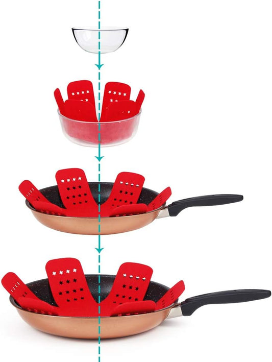 BYKITCHEN Pan Pot Protectors with Stars for Stacking, 12pcs & 3 Sizes