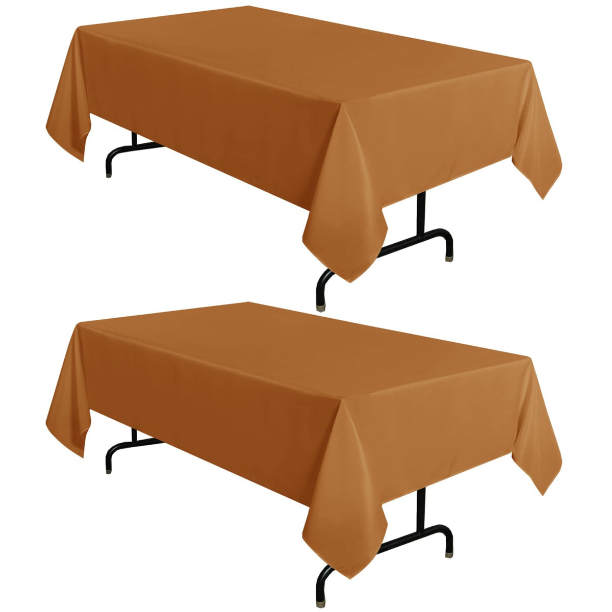 sancua 2 Pack Black Tablecloths 60x102 Inch for 6 Feet Rectangle Tables